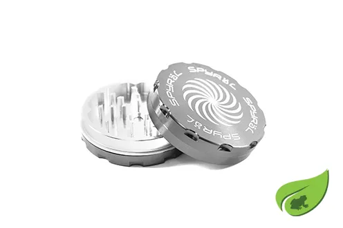 GRINDER SPYRAL 2 PARTS 40MM DARK SILVER XXXXXX