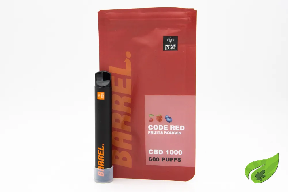 BARREL CODE RED 1000 600 PUFF CBD