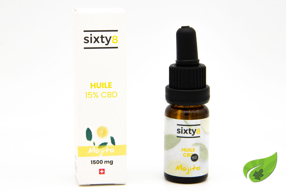 HUILE CBD SIXTY8 15% PARFUM AU CHOIX 10ML