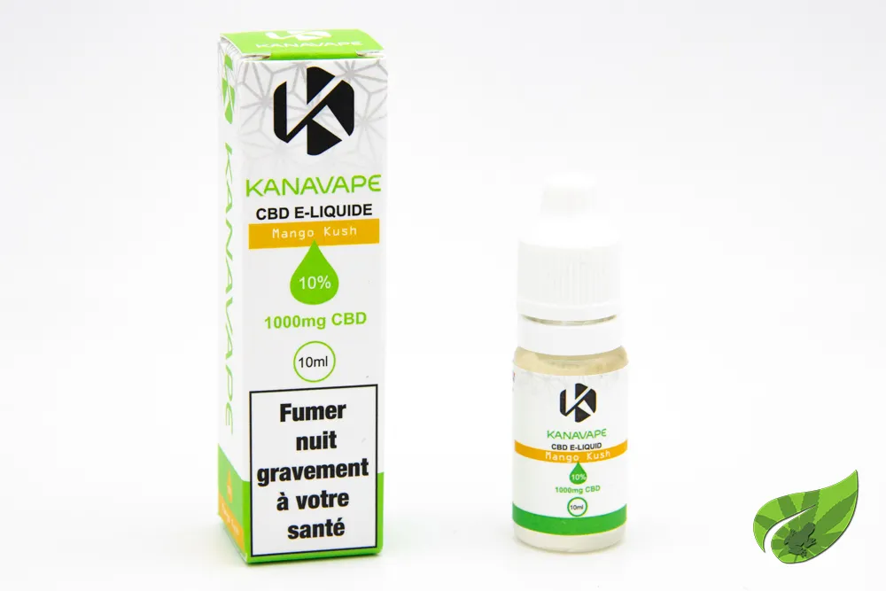 FLACON E LIQUIDE KANAVAPE MANGO KUSH 10% CBD 10ML