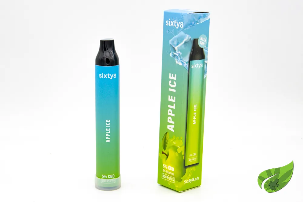 PUFF CBD SIXTY8 POMME GLACE 5%