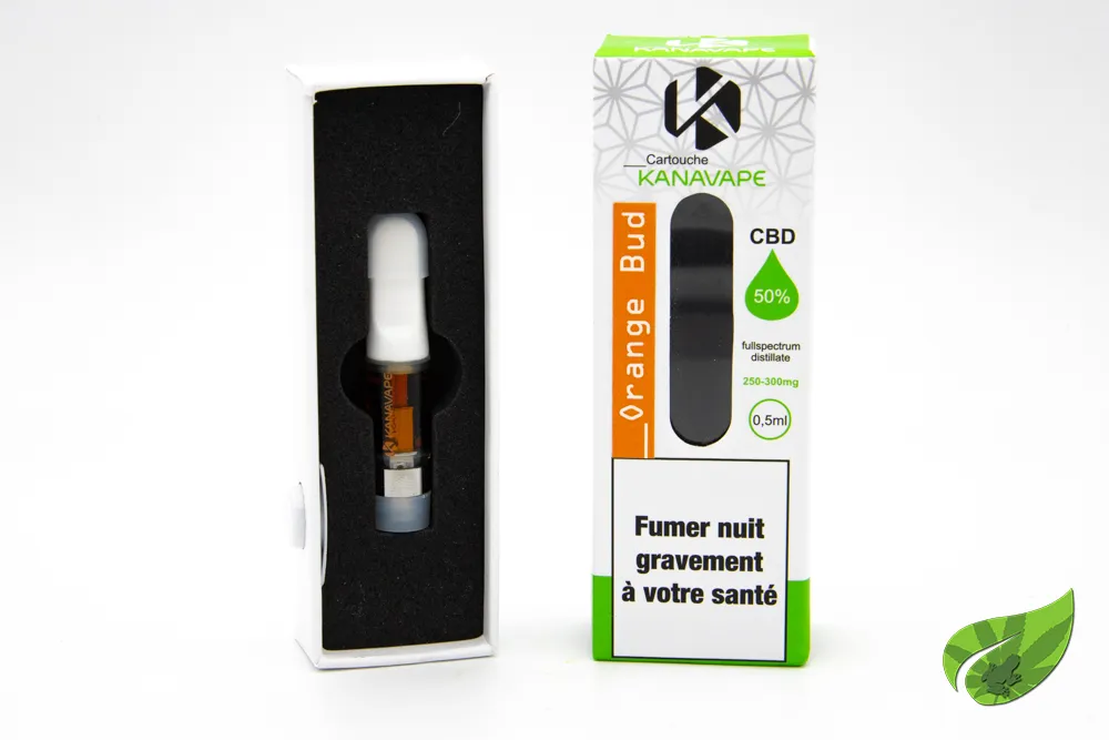 CARTOUCHE VAPE PEN KANAVAPE ORANGE BUD 35% CBD 0,5ML