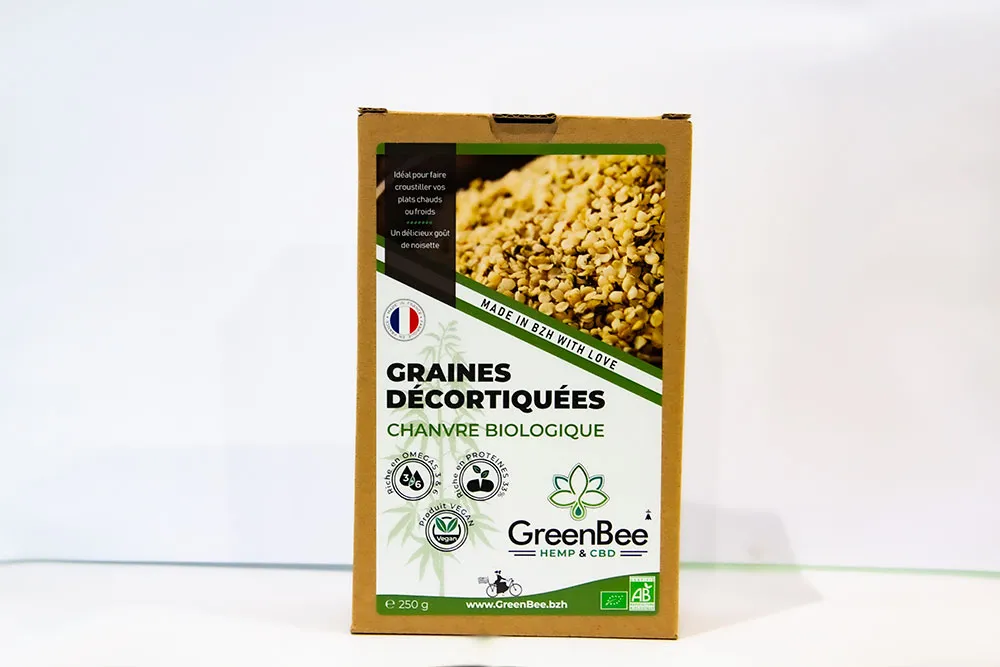 GRAINES DE CHANVRE GREENBEE DECORTIQUEES BIO 250gr