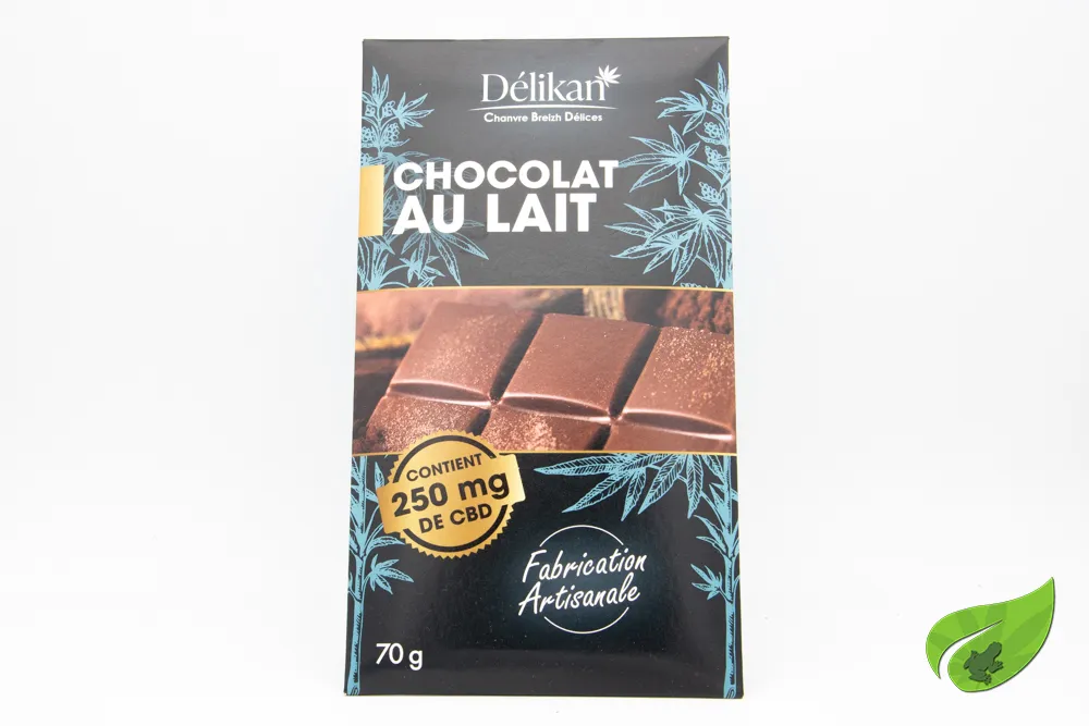 DELIKAN CHOCOLAT LAIT CBD 70gr