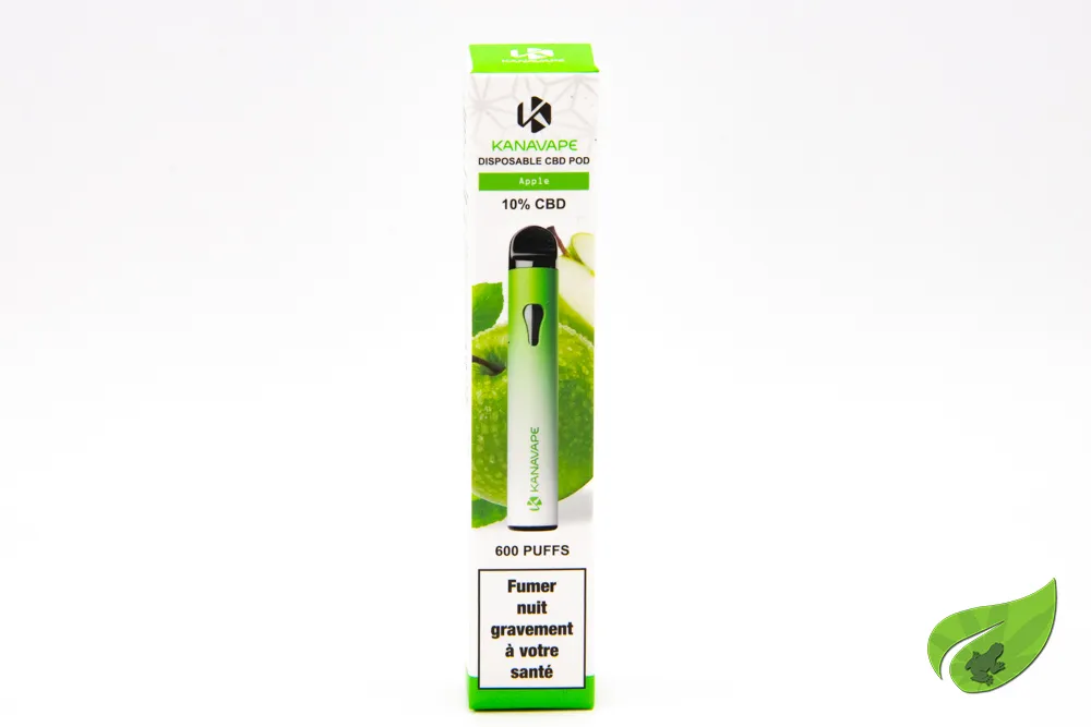 KANAVAPE POD APPLE 10% CBD 600 PUFF